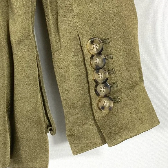 Veronica Beard Myla Dickey Jacket Olive Green Size 0 NWT